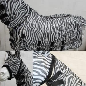 vliegendeken zebra print vaste hals en masker